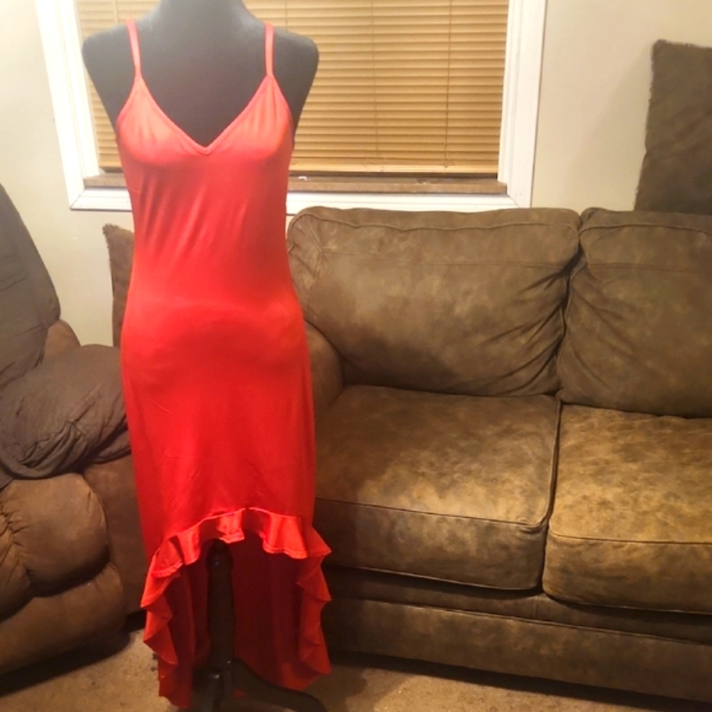 Elegant Red Sleeveless Dress Made By Absolutely ❤️ it!!